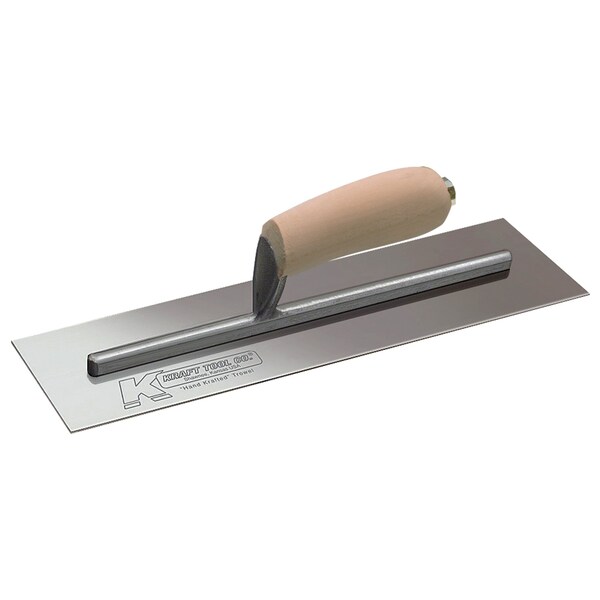 Kraft Tool Gunite Trowel w/Camel Back W, 12" x 4 - CF208C