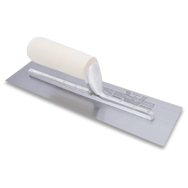 Marshalltown Concrete Finishing Trowel, High Carbon Steel Trowel, Concrete Trowel, 12 x 4 inch Trowel - MX62