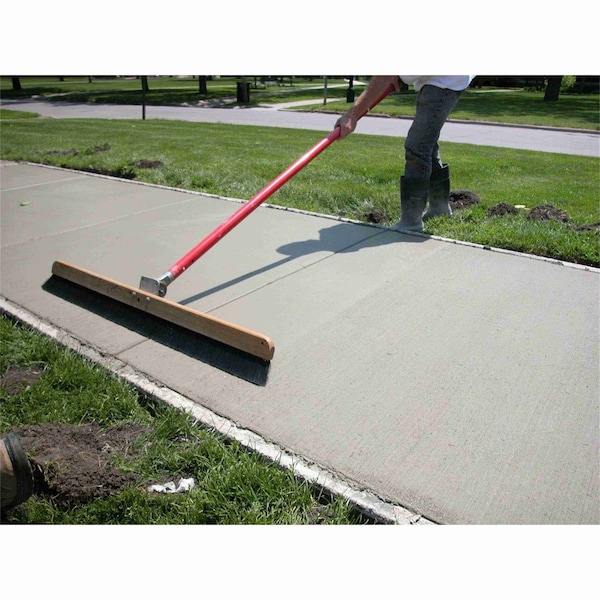 Marshalltown Wood Backed Concrete Brooms, Polypropylene Concrete Broom, Texture Broom, 36 inch Broom - 847