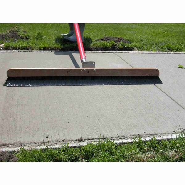 Marshalltown Wood Backed Concrete Brooms, Polypropylene Concrete Broom, Texture Broom, 36 inch Broom - 847