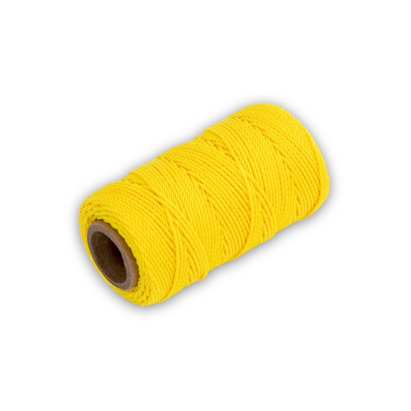 Marshalltown Mason's Line, Archaeology Line, Twisted Nylon, 285 feet Line, #18, Yellow - 621