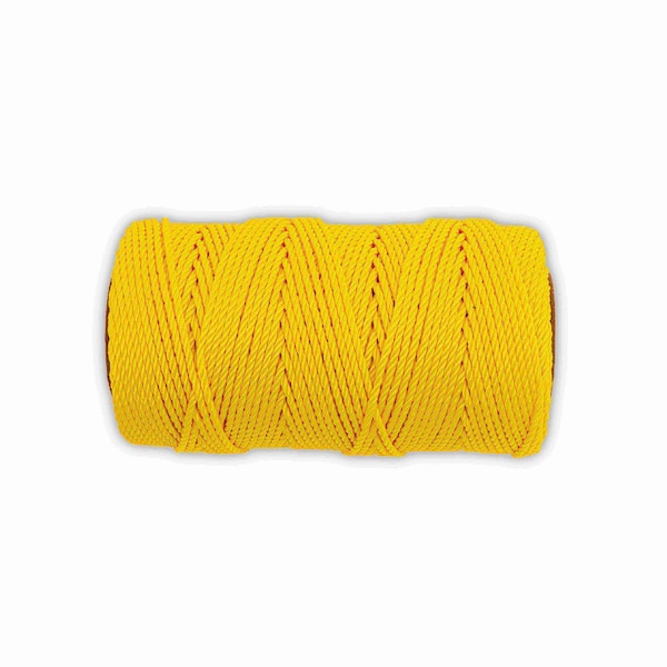 Marshalltown Mason's Line, Archaeology Line, Twisted Nylon, 285 feet Line, #18, Yellow - 621