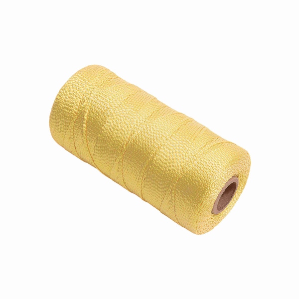 Marshalltown Mason's Line, Archaeology Line, Braided Nylon, 1000 feet Line, #18, Yellow - 628
