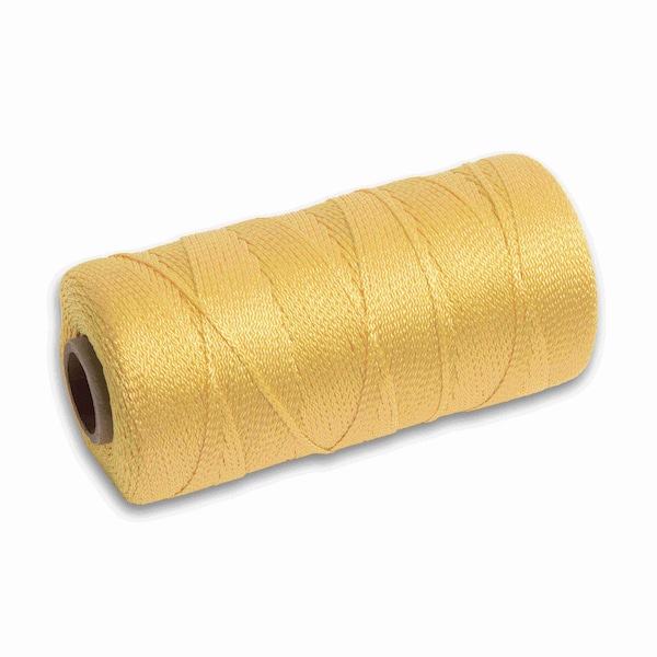 Marshalltown Mason's Line, Archaeology Line, Braided Nylon, 1000 feet Line, #18, Yellow - 628