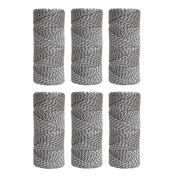 Kraft Tool Co. BC352 500 ft. White & Black Bonded Braided Line, 6PK - BC352-6