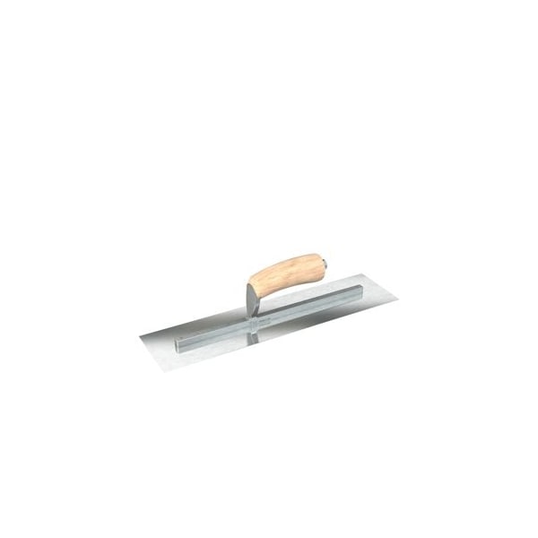 Steel City Trowels By Bon Bon 66-312 Finish Trowel, Square, Razor Stainless, 16 X 4, Wood - 66-312
