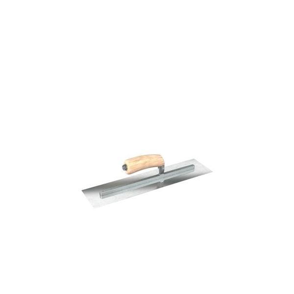 Steel City Trowels By Bon Bon 66-308 Finish Trowel, Square, Razor Stainless, 13 X 5, Wood - 66-308