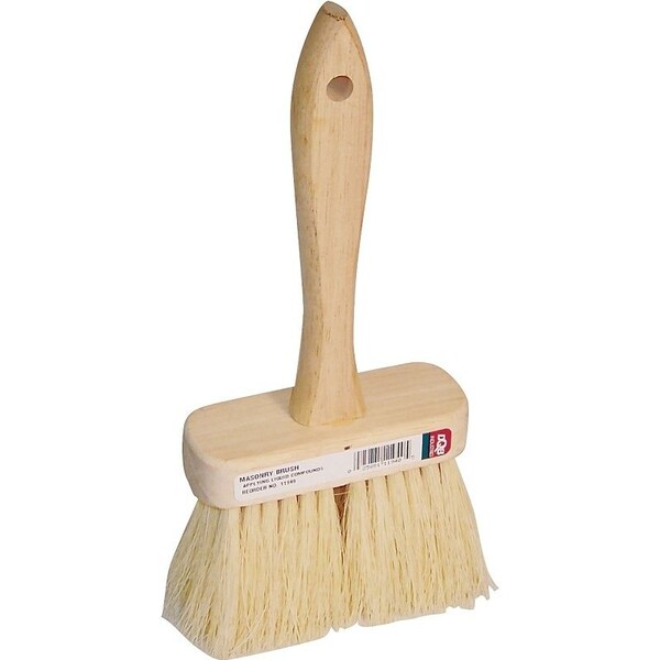Dqb E-Z Fit Series Masonry Brush, 4-3/4 in L Brush, Tampico Bristle, White Bristle - 11940
