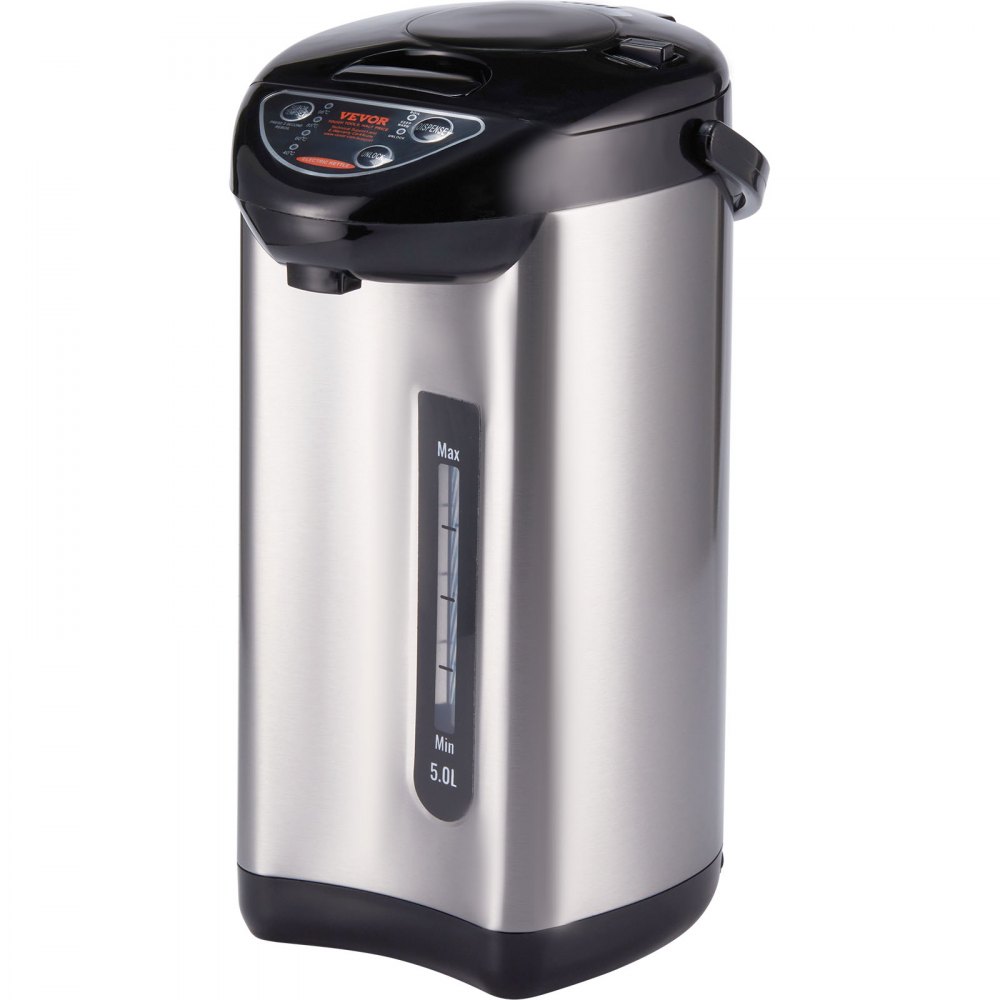 VEVOR Hot Water Dispenser, Adjustable 4 Temperatures Water Boiler and Warmer, 304 Stainless Steel Countertop Water Heater, 3-Way Dispense for Tea, Coffee and Baby Formula, 5L/169 oz - JRSH5L000000EF0JHV1