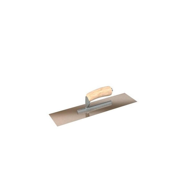 Steel City Trowels By Bon el, Square, Golden Stainless, 12 X 5, Wood, Short Shank - 66-140