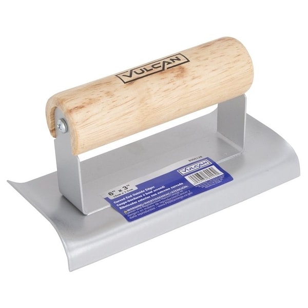 Vulcan Concrete Hand Groover, 6 in L Blade, 3 in W Blade, 1/2 in Lip, 1/4 in Lip Radius - 16920-3L