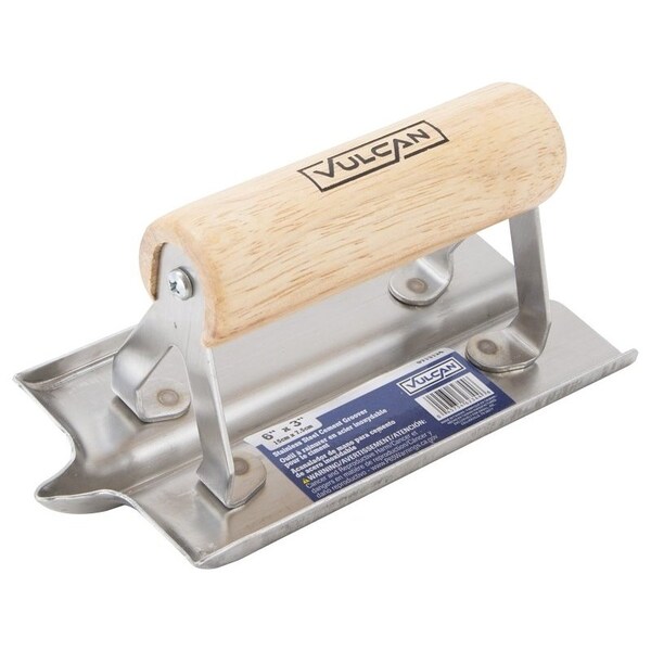 Vulcan Concrete Groover, 1.125 in Radius, Stainless Steel Blade - 16901-3L