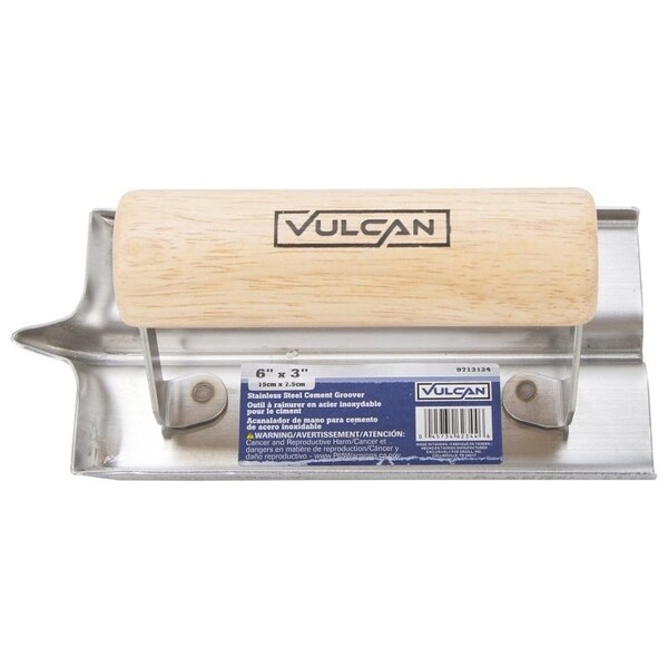 Vulcan Concrete Groover, 1.125 in Radius, Stainless Steel Blade - 16901-3L