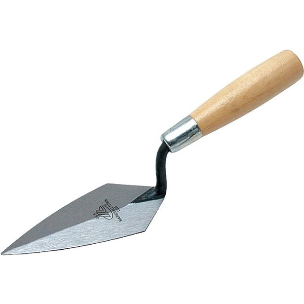 Marshalltown Pointing Trowel, 5 in L Blade, 214 in W Blade, HCS Blade, Hardwood Handle - 45 5