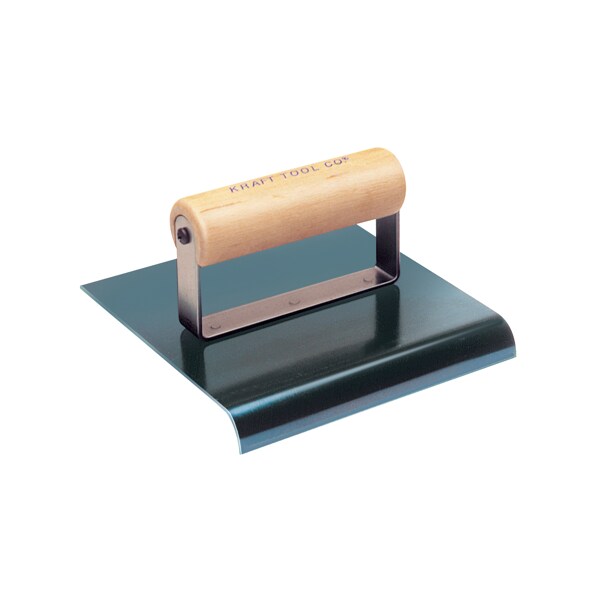 Kraft Tool Blue Steel Edger w/Wood, 6" x 6" 1/2"R - CF577