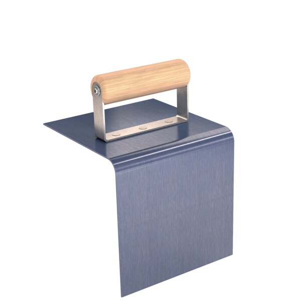 Bon Tool Step Tool, Outside Blue Steel 6" X 6", 1/2" Radius 4" Lip Wood Handle - 82-234