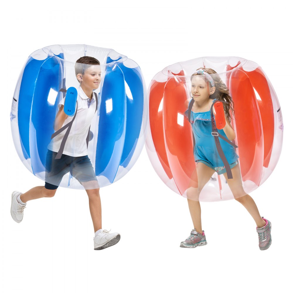 VEVOR Inflatable Bumper Balls 2-Pack, 3FT/0.9M Body Sumo Zorb Balls for Kids & Teens, Durable PVC Human Hamster Bubble Balls for Outdoor Team Gaming Play, Bumper Bopper Toys for Playground, Yard, Par - ETKCQPPQHSJTRER6AV0