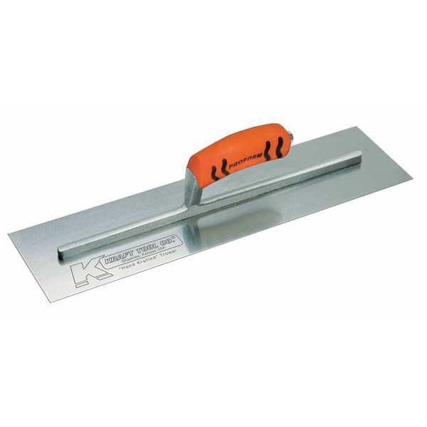 Kraft Tool Concrete Trowel, Square, 4 x 14 in, Steel - CF217PF