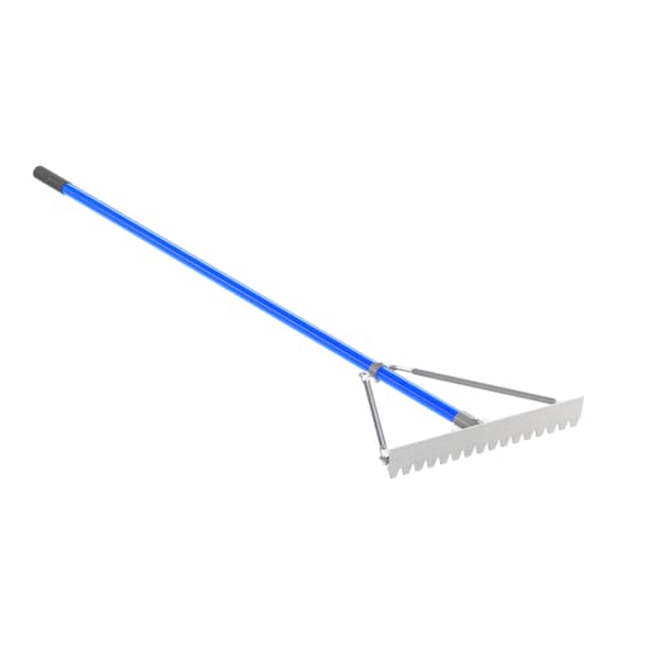Bon Tool Asphalt Lute Rake, Aluminum 24", 6 Foot Aluminum Handle - 12-230