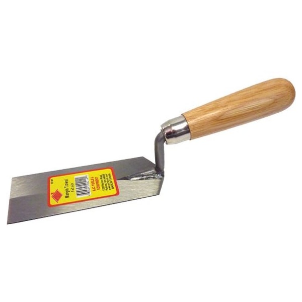 The Brush Man Margin Trowel, 5” X 2” High Carbon Steel Blade, 12PK - TROWEL-MAR-5