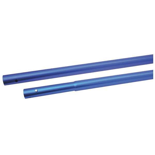 Qlt By Marshalltown Push Button Handle, 1-3/4x72 In, Alum, Blue - 17-8ASU