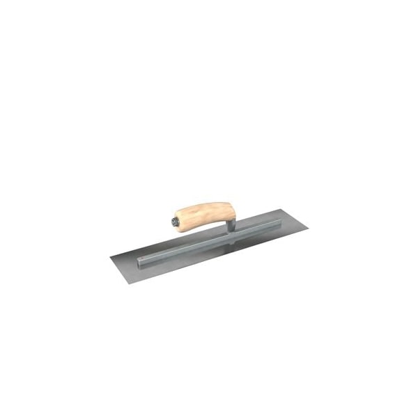 Steel City Trowels By Bon Bon 66-220 Finish Trowel, Square, Carbon Steel, 11 X 4, Wood - 66-220