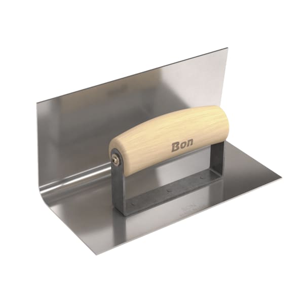 Bon Tool Step Tool, Inside 8" X 4", 1/2" Radius 4" Lip Wood Handle - 12-410