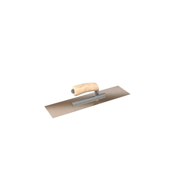 Steel City Trowels By Bon el, Square, Golden Stainless, 11.5 X 4, Wood, Short Shank - 66-137