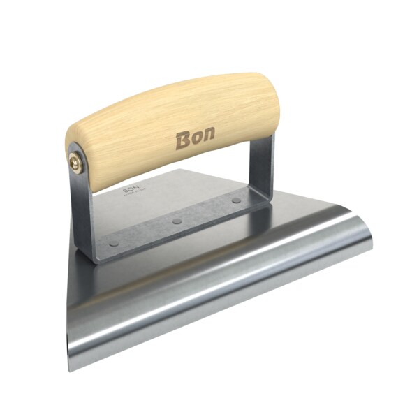 Bon Tool Tapered Edger, 8" To 3", 3/4" Radius 7/8" Lip Wood Handle - 12-833