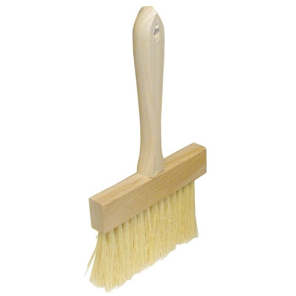 The Brush Man Masonry Brush, 6” Block, 2 Rows White Tampico Fill, 12PK - M587