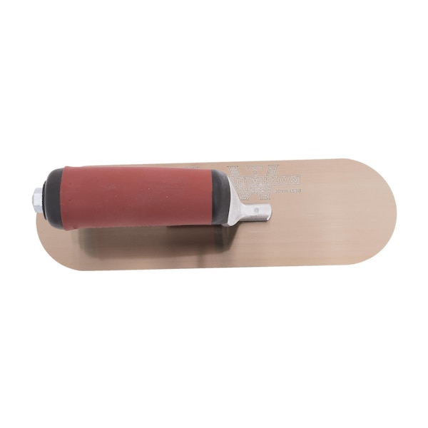 Marshalltown Pool Trowel, Golden Stainless Steel, Concrete Trowel, 10 x 3 inch Trowel, 3 Rivets - SP10GSD