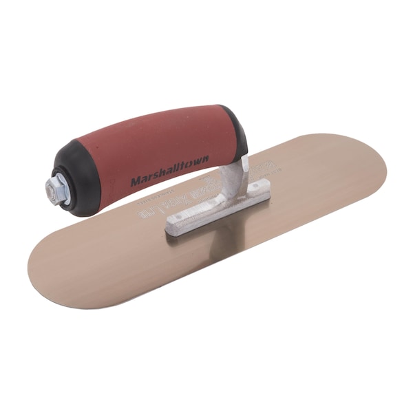 Marshalltown Pool Trowel, Golden Stainless Steel, Concrete Trowel, 10 x 3 inch Trowel, 3 Rivets - SP10GSD
