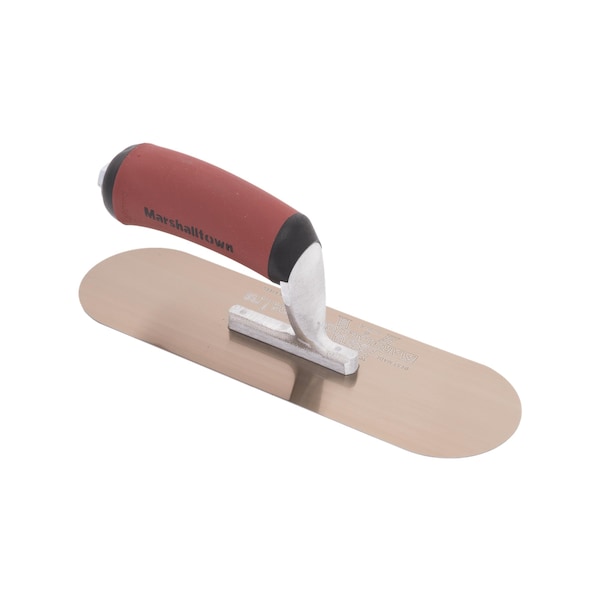 Marshalltown Pool Trowel, Golden Stainless Steel, Concrete Trowel, 10 x 3 inch Trowel, 3 Rivets - SP10GSD