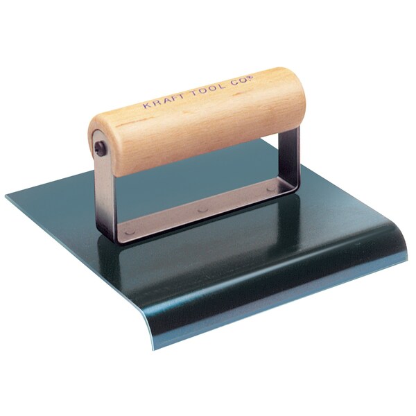 Kraft Tool Blue Steel Edger w/Wood, 9" x 4" 3/8"R - CF676