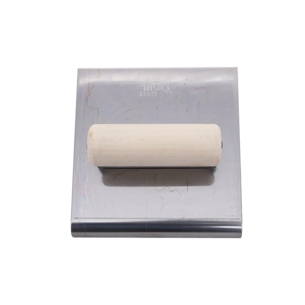 Qlt Stainless Steel Hand Edger, Concrete Edger, Straight End Edger, 6 x 6 inch Edger, 1/2 inch Radius - CE514S