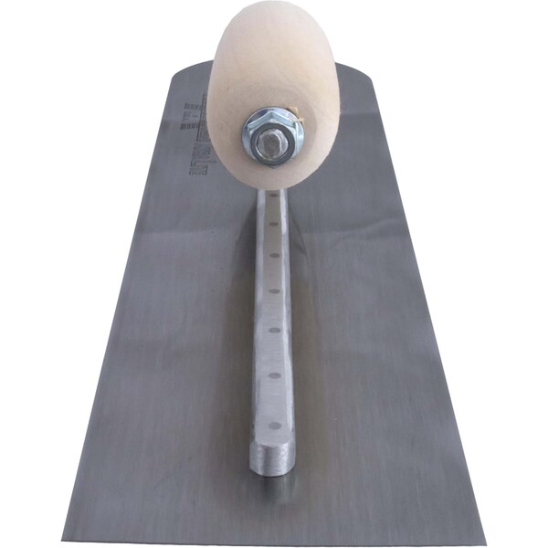 Marshalltown Concrete Finishing Trowel, Rounded Front, Round Front Trowel, High Carbon Steel, 16 x 4 Trowel - MXS66RE