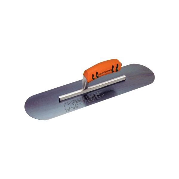 Kraft Tool Blue Steel Pool Trowel-5 Rivets, 14"x4 - CF277BPF-5R