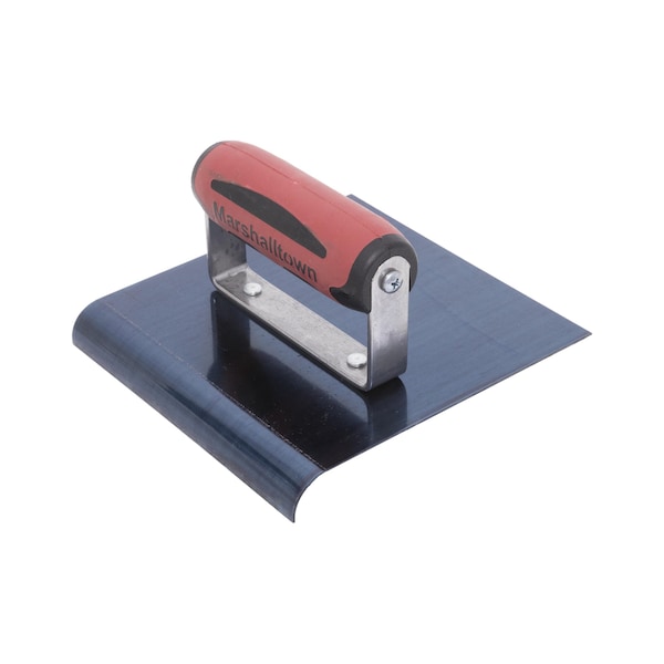 Marshalltown Concrete Hand Edger, Blue Steel Hand Edger, Straight End Edger, 6 x 6 inch Edger, 1/2 inch Radius - 163BD