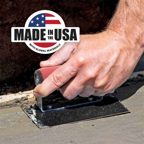Marshalltown Concrete Hand Edger, Blue Steel Hand Edger, Straight End Edger, 6 x 6 inch Edger, 1/2 inch Radius - 163BD