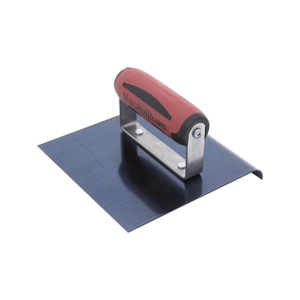 Marshalltown Concrete Hand Edger, Blue Steel Hand Edger, Straight End Edger, 6 x 6 inch Edger, 1/2 inch Radius - 163BD