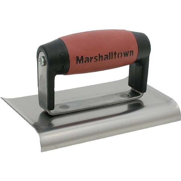Marshalltown DuraSoft Series Hand Edger, 6 in L Blade, 4 in W Blade, HCS Blade, 5/8 in Lip, 1/2 in Lip Radius - 138D