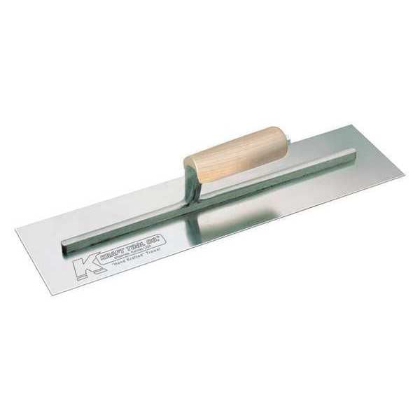Kraft Tool Cement Trowel, Swedish SS, Wood Hndl, 12x4" - CF742