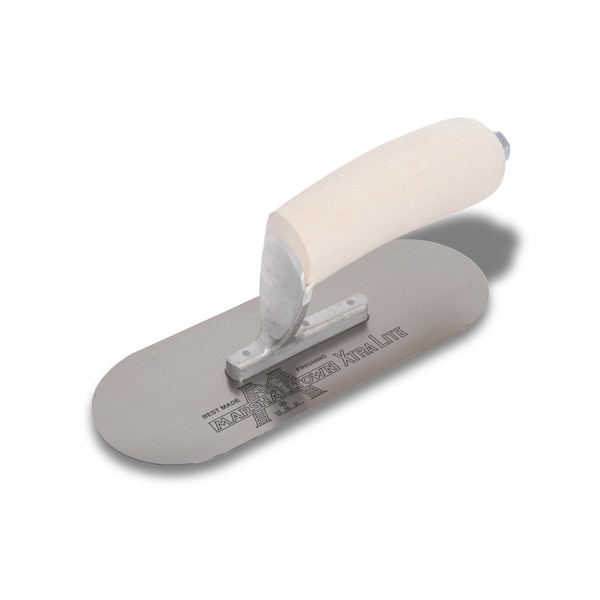 Marshalltown Pool Trowel, Carbon Steel, Concrete Trowel, 10 x 3 inch Trowel, 3 Rivets - SP10