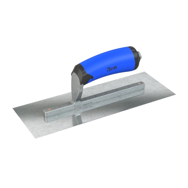 Steel City Trowels By Bon Finish Trowel, Square, Razor Stainless, 11 X 4, Comfort Grip - 67-302