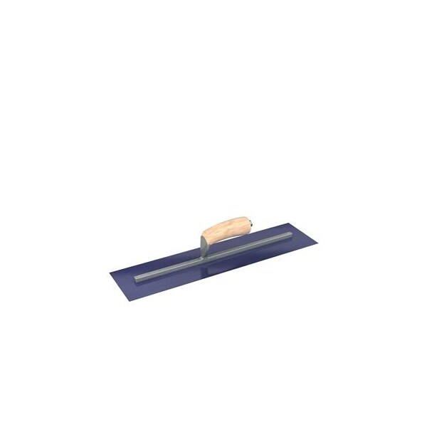 Steel City Trowels By Bon Bon 66-185 Finish Trowel, Square, Blue Steel, 20 X 5, Wood - 66-185