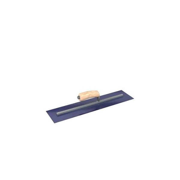 Steel City Trowels By Bon Bon 66-185 Finish Trowel, Square, Blue Steel, 20 X 5, Wood - 66-185