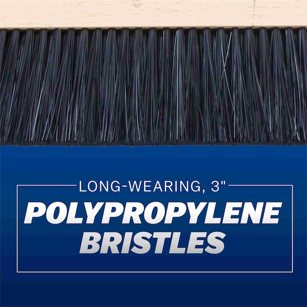 Marshalltown Wood Backed Concrete Brooms, Polypropylene Concrete Broom, Texture Broom, 48 inch Broom - 848