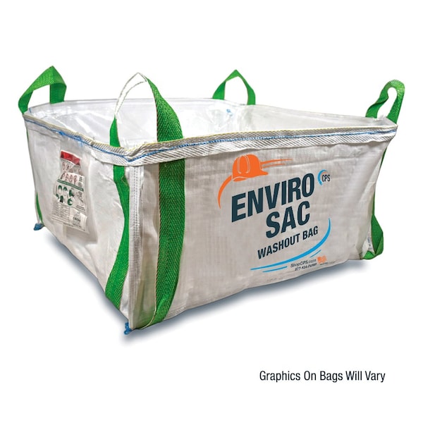 Concrete Pump Supply Open Washout Bag - Lined, L42'' x W42'' x H20'' - 0.9CY - BAG_OT_LIN
