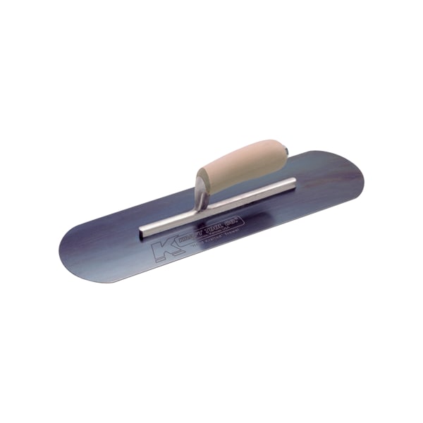 Kraft Tool Blue Steel Pool Trowel-5 Rivets, 14"x4 - CF277B-5R