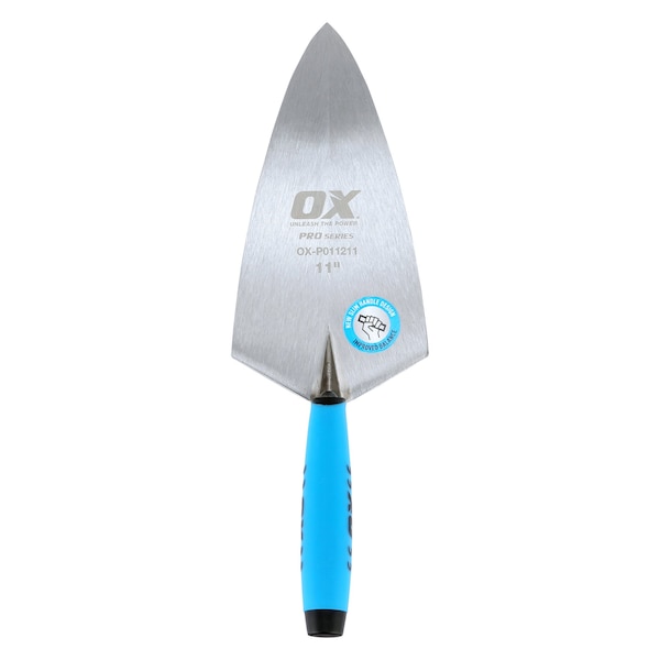 Ox Tools Pro Philadelphia Pattern Brick Trowel - OX Grip | 11" / 279mm - OX-P011211